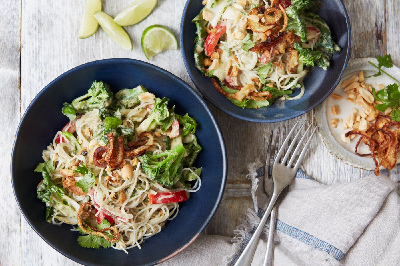 Stir-Fried Thai Green Rice Noodles with Vegetables