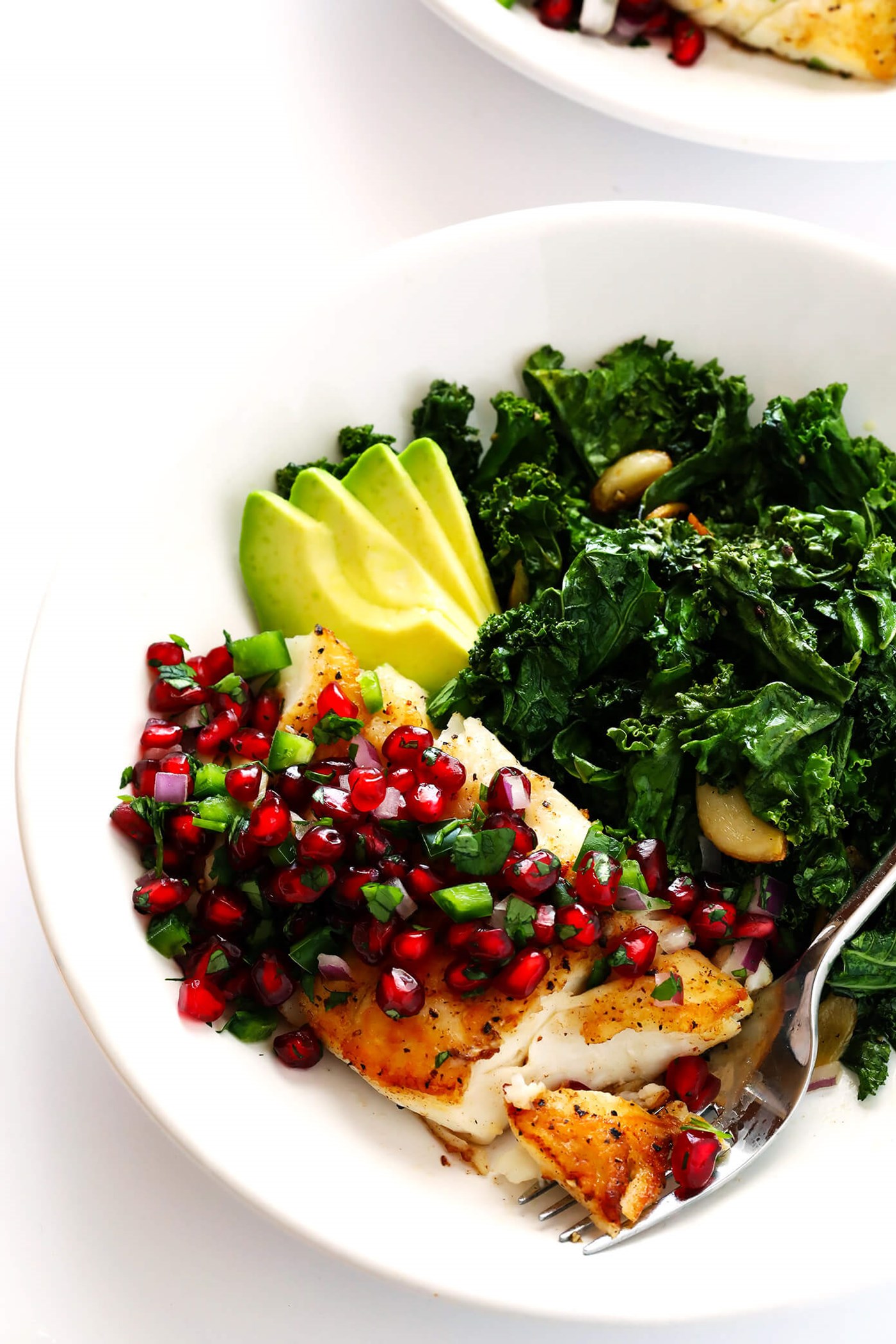 20 Minute Pan Seared Fish with Pomegranate Salsa, Gimme Some Oven