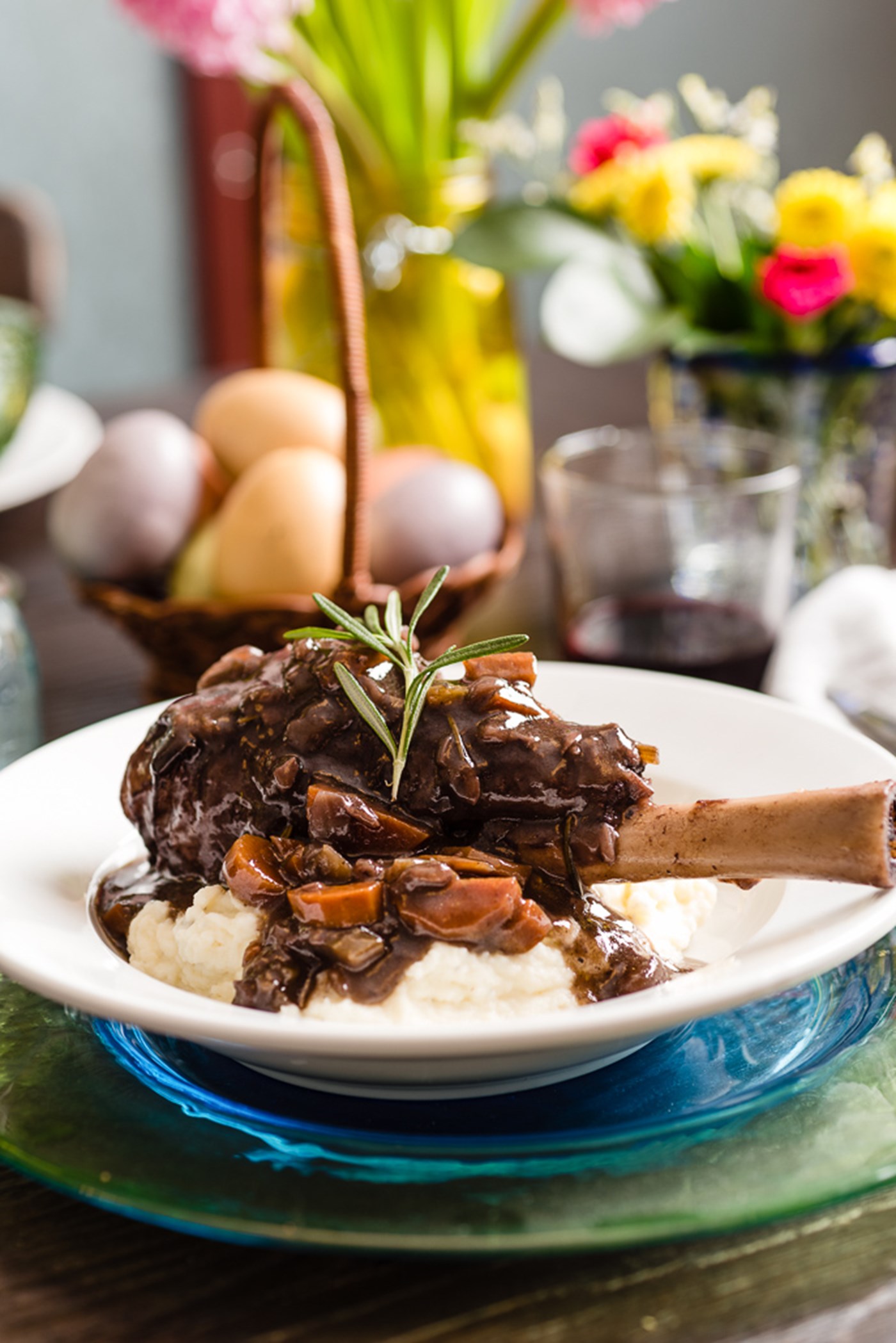 Slow Cooker Braised Lamb Shanks in Red Wine (Credit: Hamilton Beach)