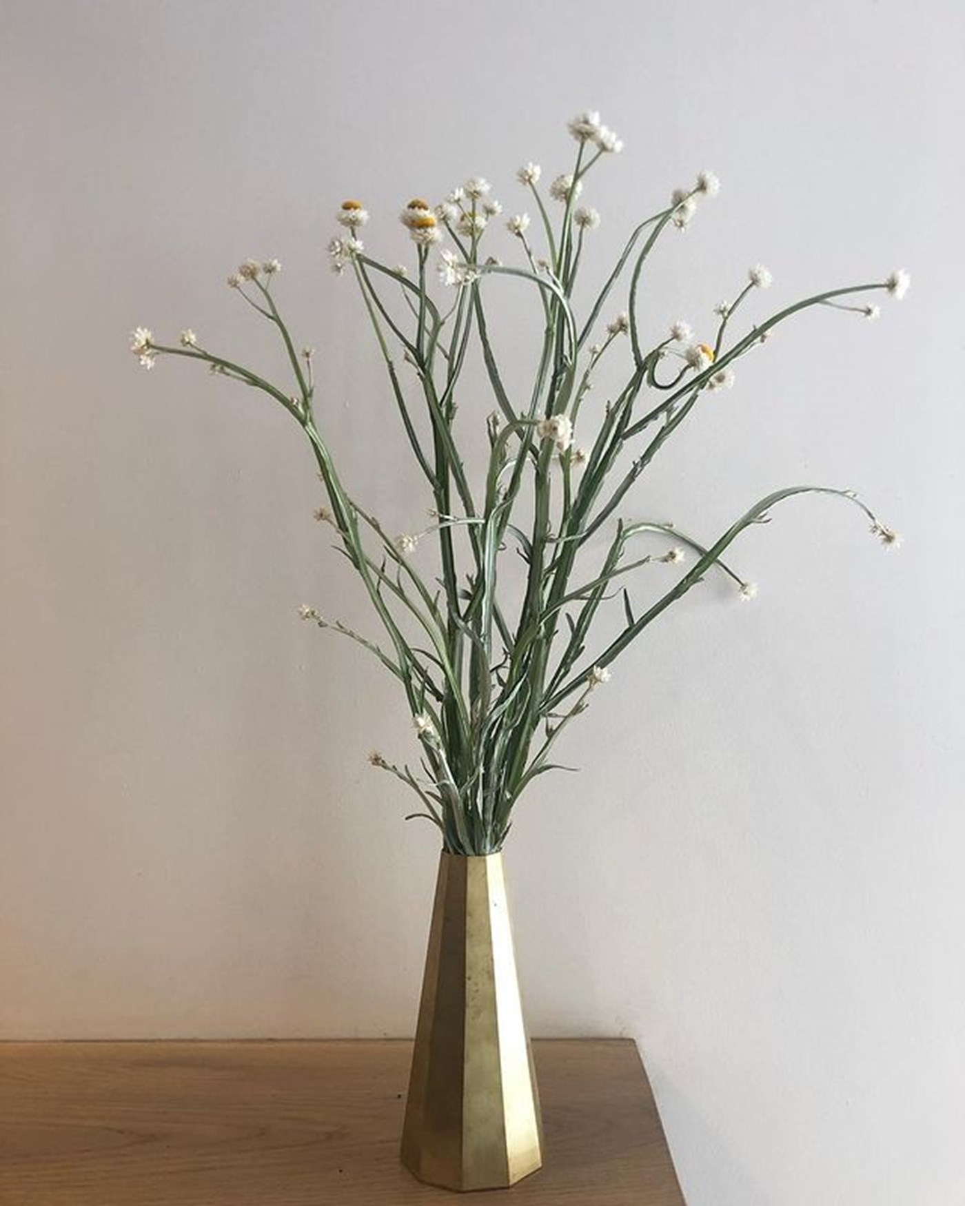 Brass Decagonal Vase, Studiokyss