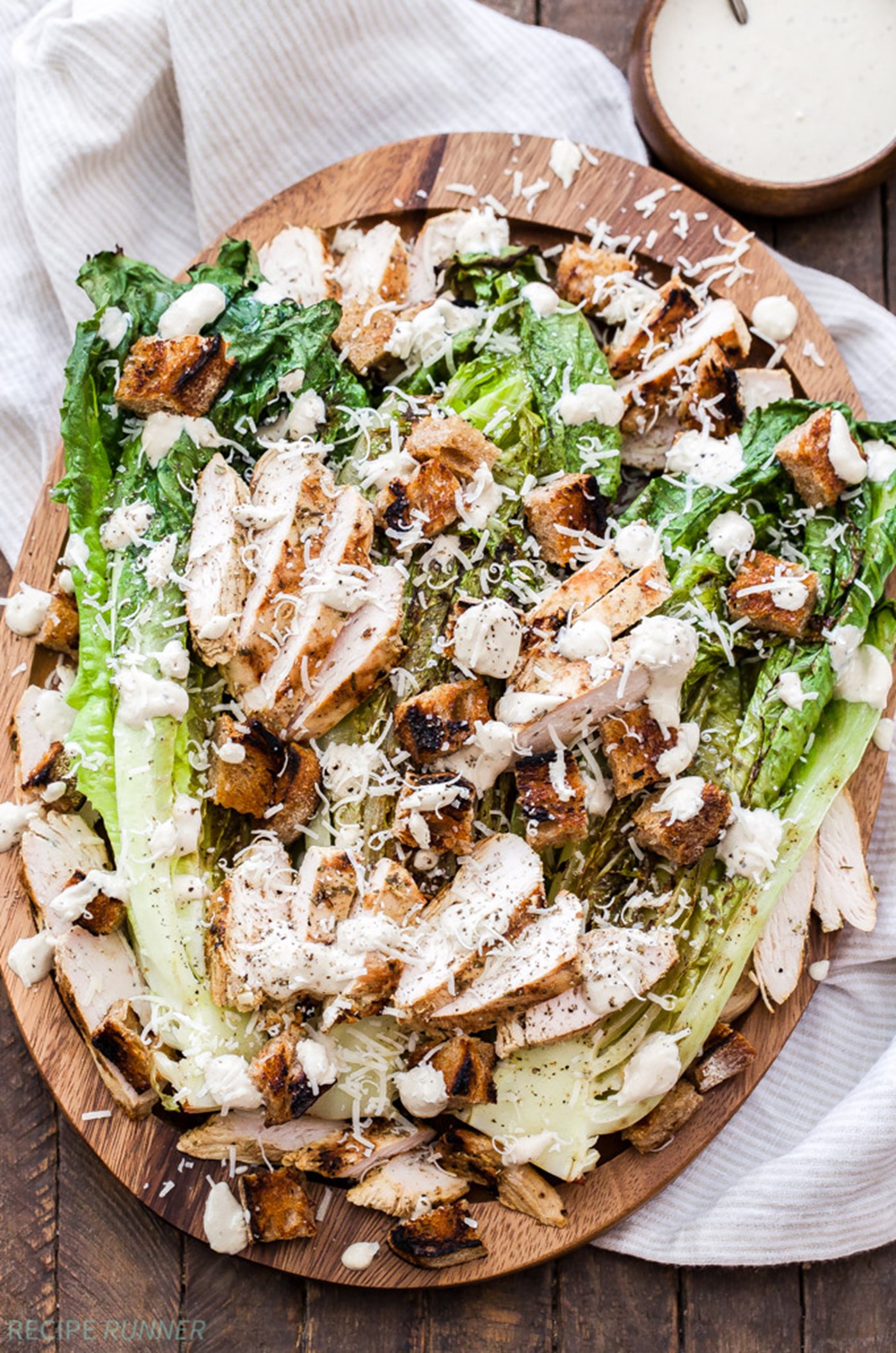 Grilled Chicken Caesar Salad, Recipe Runner