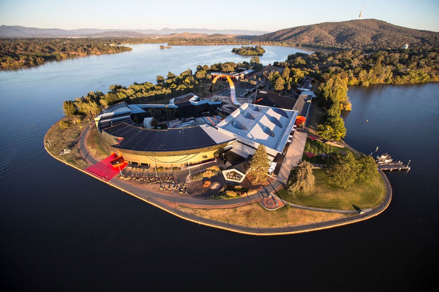 Aerial view National Museum of Australia Museum Acton Canberra Things to do