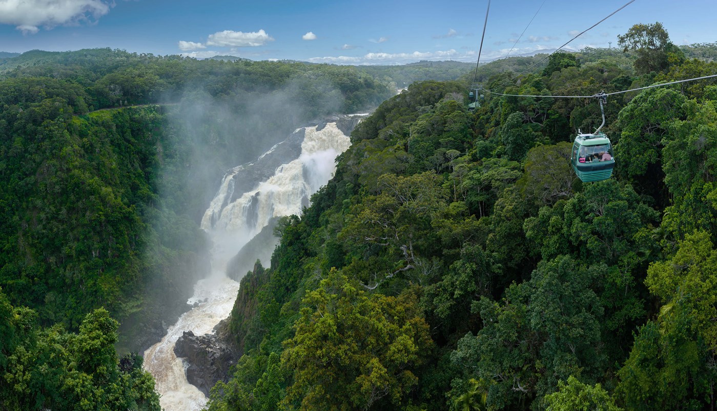 Baron Falls Skyrail (Photo credit: Cairns & Great Barrier Reef Tropical North Queensland Tourism)