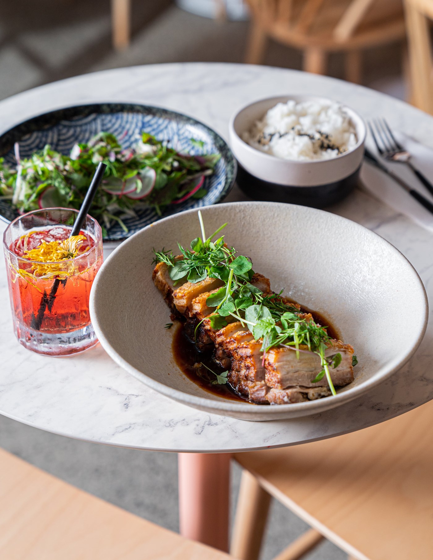 Rice Pantry's Crackling Roast Pork Belly with Fennel Apple Slaw Recipe ...