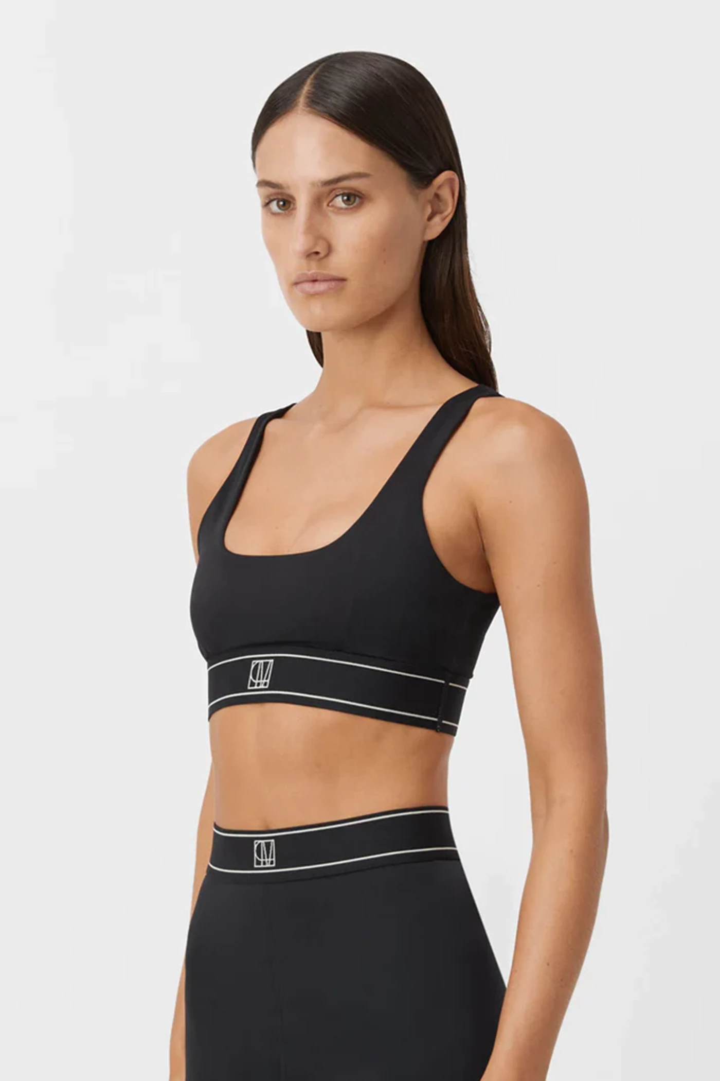 STAX, Intimates & Sleepwear, Stax Best Black Classic Crop Top Sports Bra  In Black