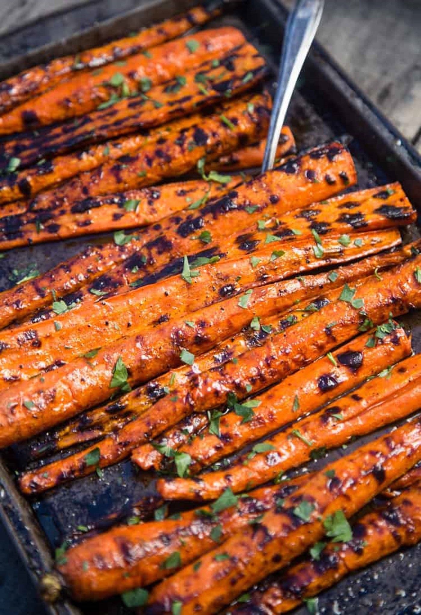 Grilled & Glazed Carrots, Vindulge
