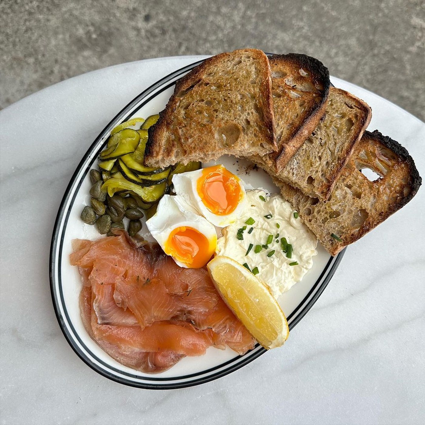 salmon breakfast plate at lamanna and sons cremorne best new cafes melbourne 