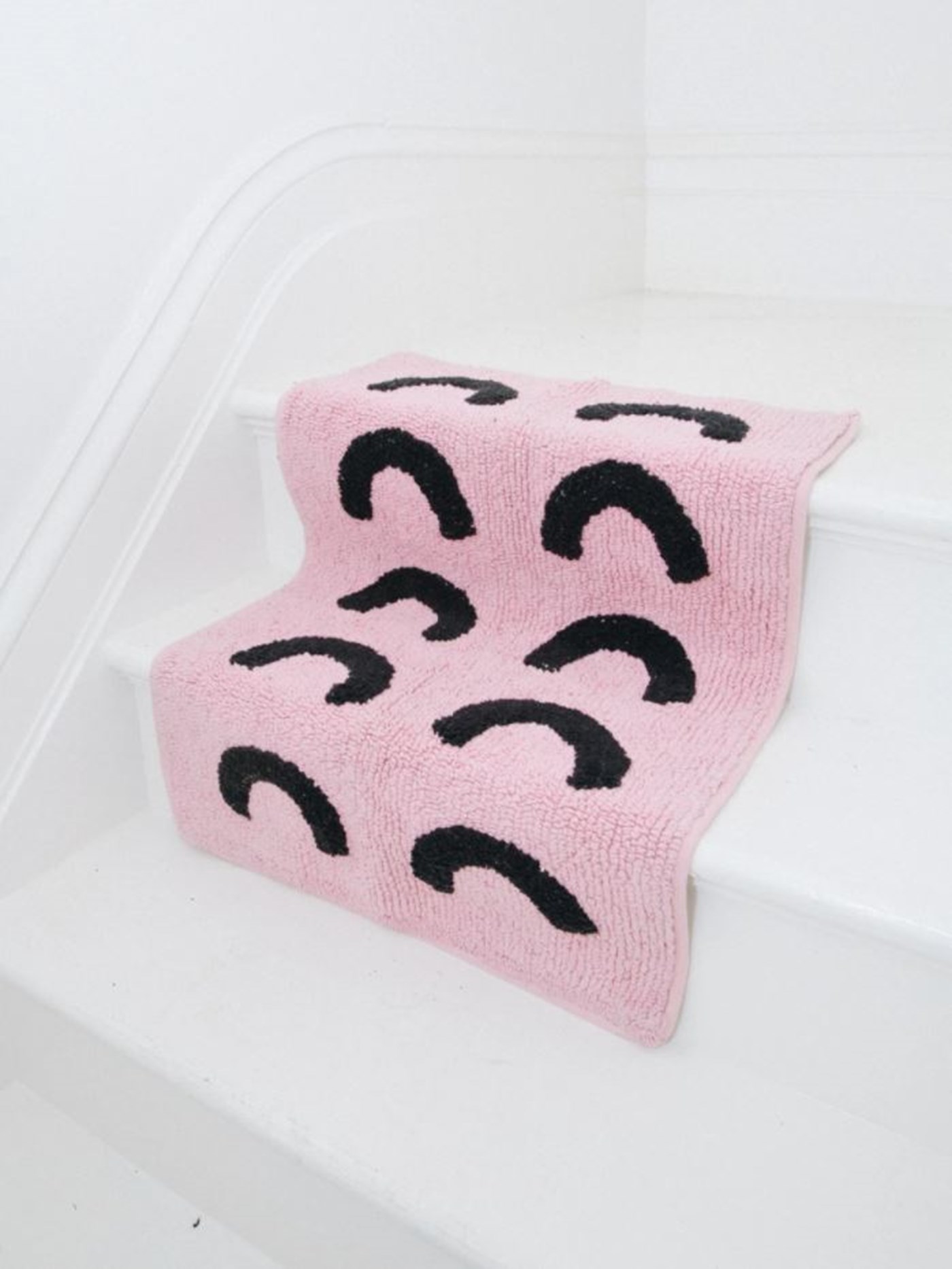 Pink Curve Bath Mat, Mosey Me