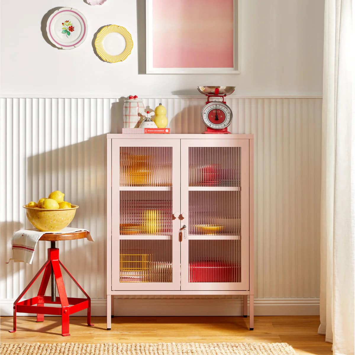 Mustard Made the Mixer sideboard in blush