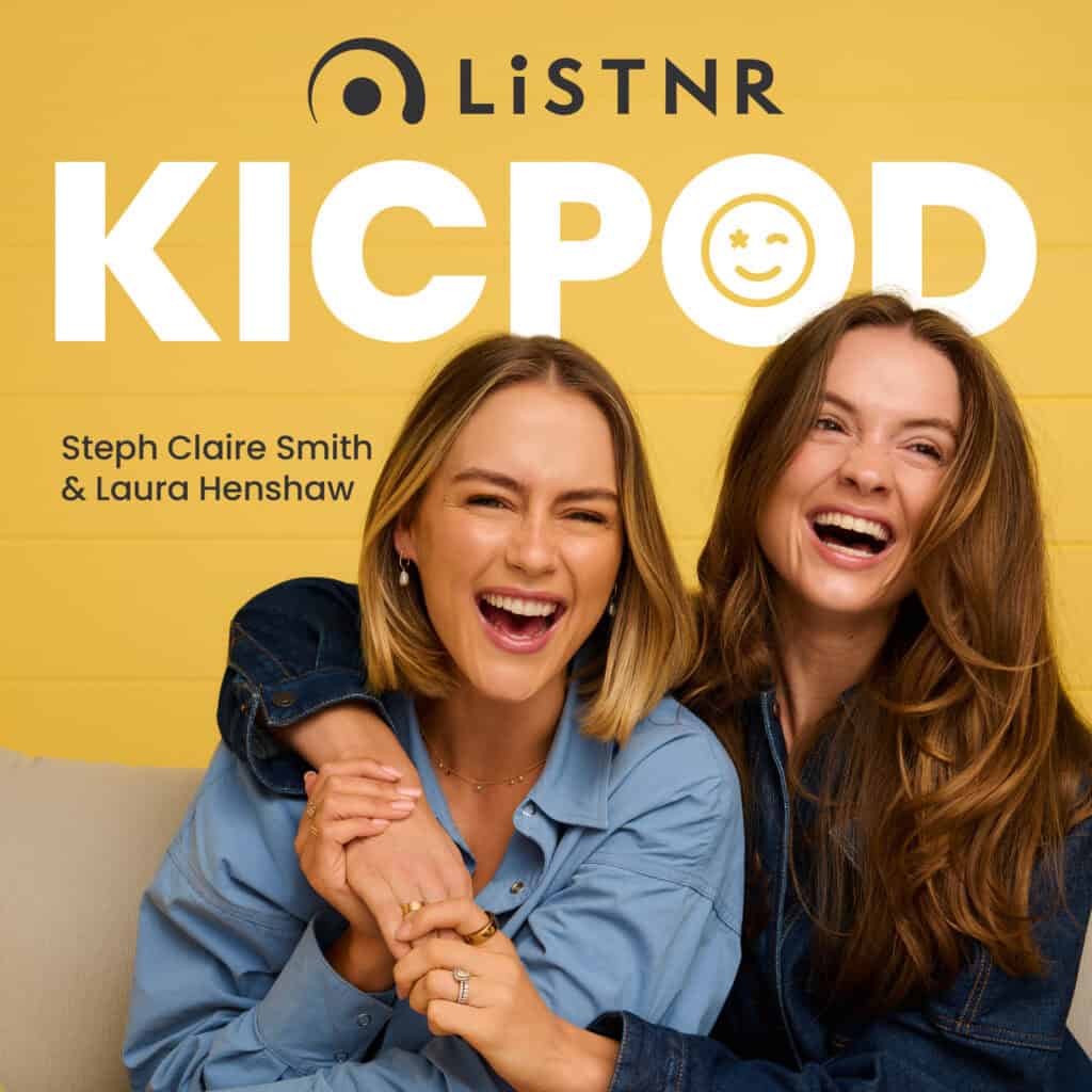 Steph Claire Smith and Laura Henshaw on the cover of KICPOD