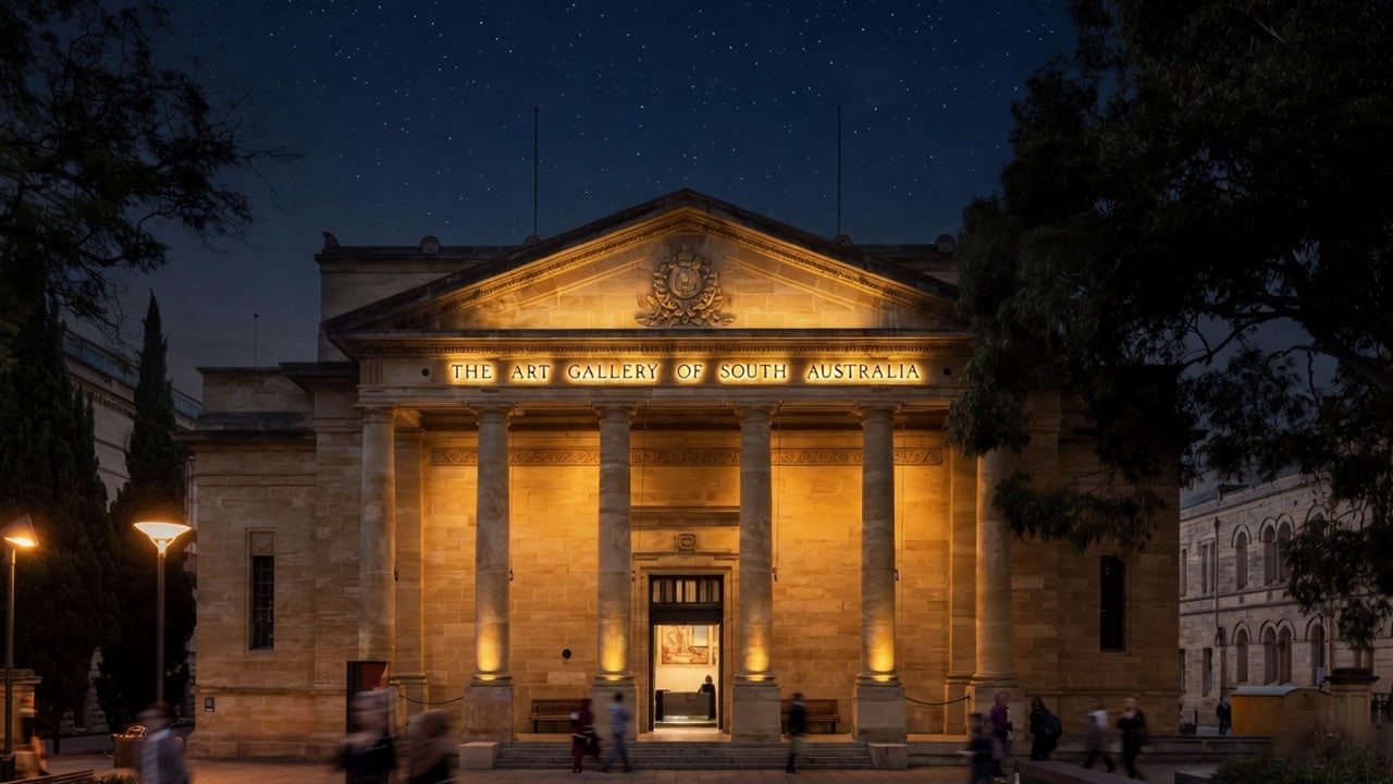 Art Gallery of South Australia for Illuminate Adelaide.