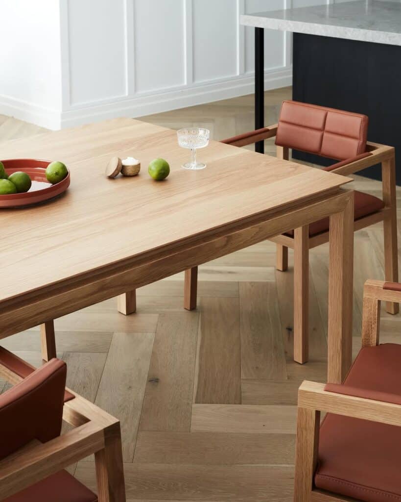 dining table and chairs from francocrea funiture