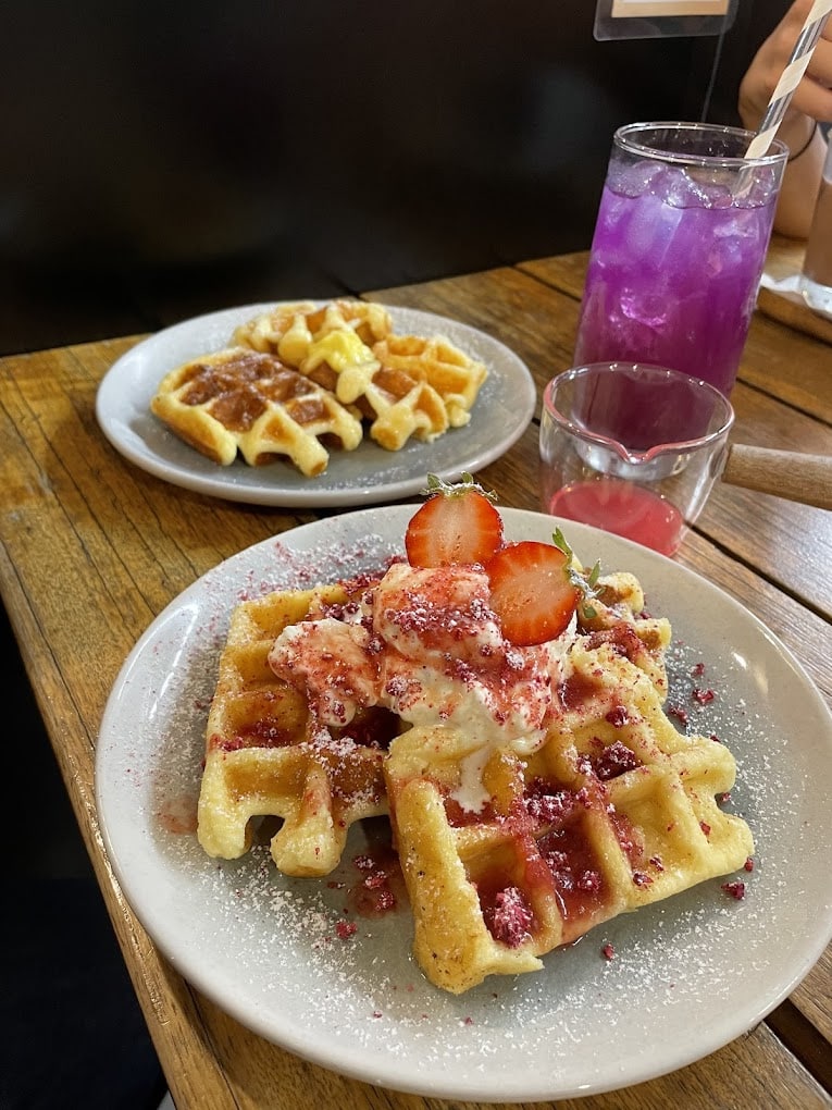 waffles from Regretless Cafe
