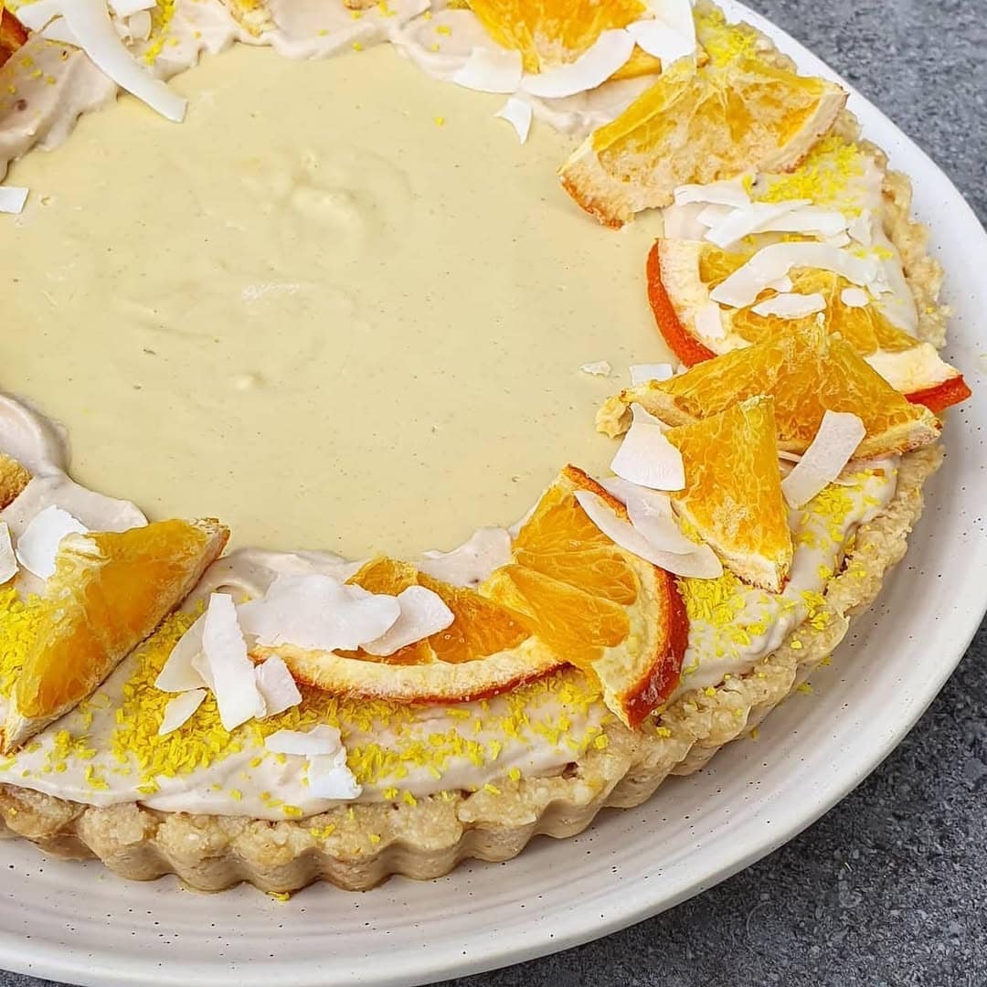 Keto Citrus Tart. Raw Earth Treats Adelaide