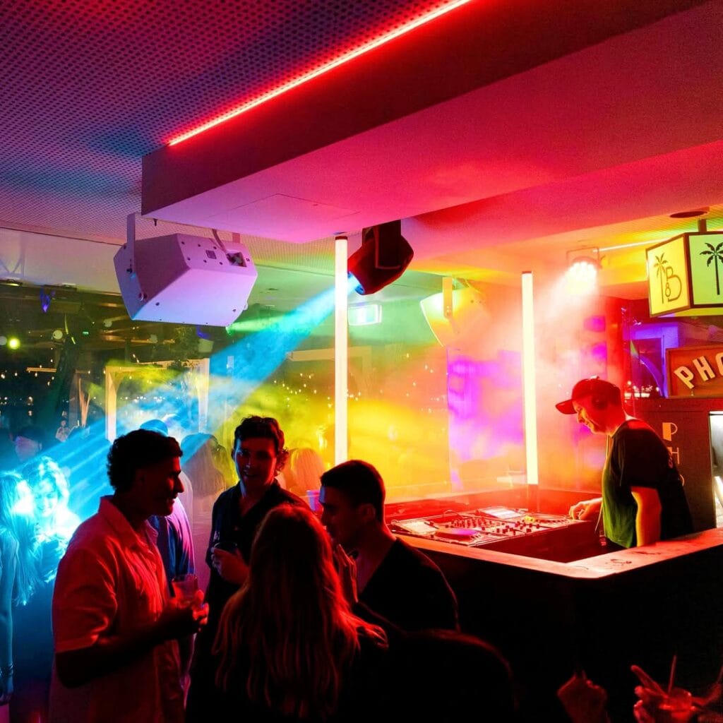 A dance floor at Bungalow 8