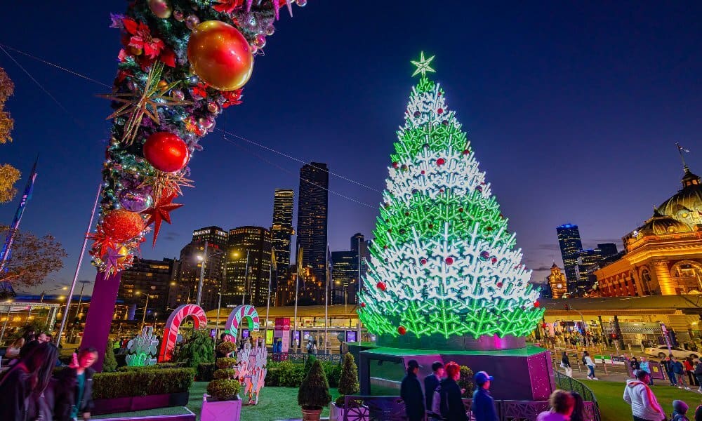 Christmas at Fed Square (Image Credit: What's On Melbourne)