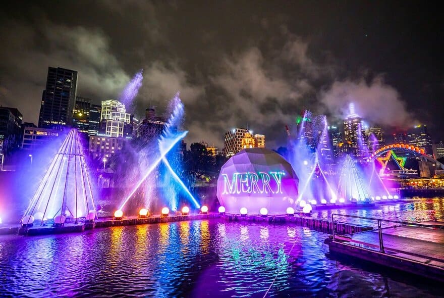 Christmas River Show (Image Credit: City of Melbourne)