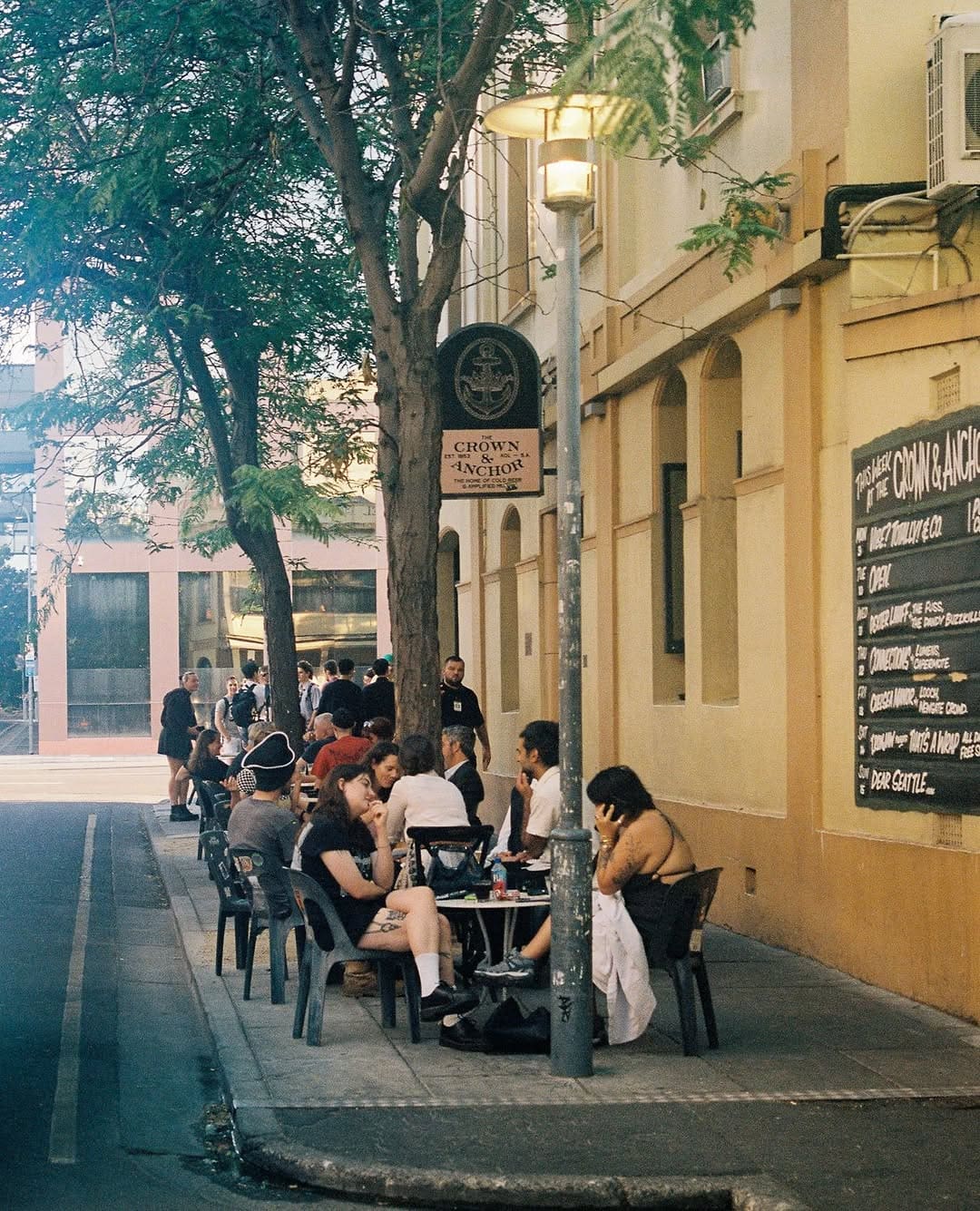 crown and anchor adelaide patrons sitting outside