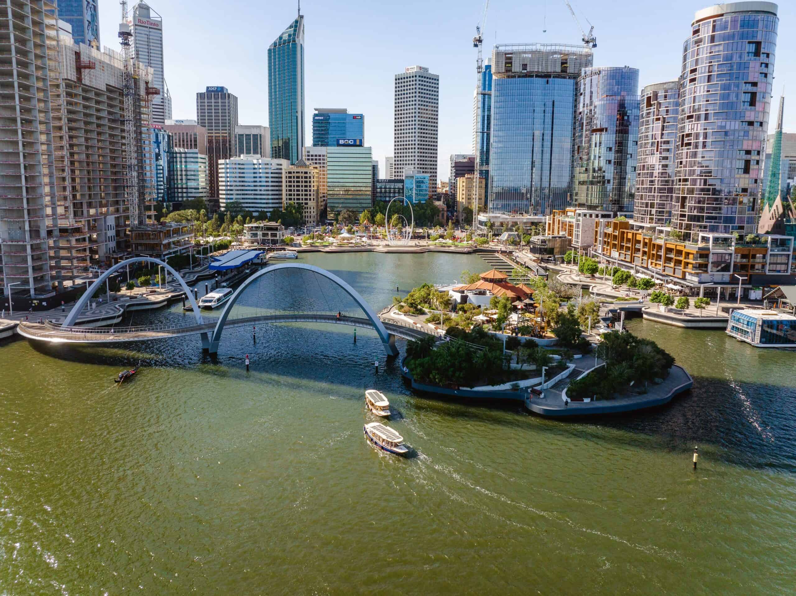 Elizabeth Quay Waterfront (Image Credit: Tourism Western Australia)