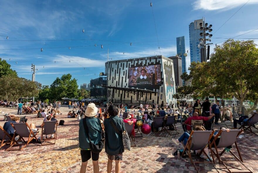Christmas Movies at Fed Square (Image Credit: Fed Square)