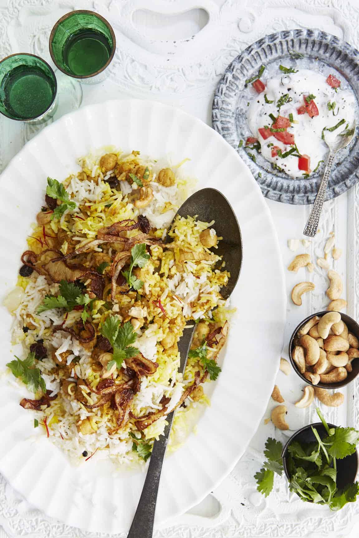 Hydrabad Chickpea Biryani
