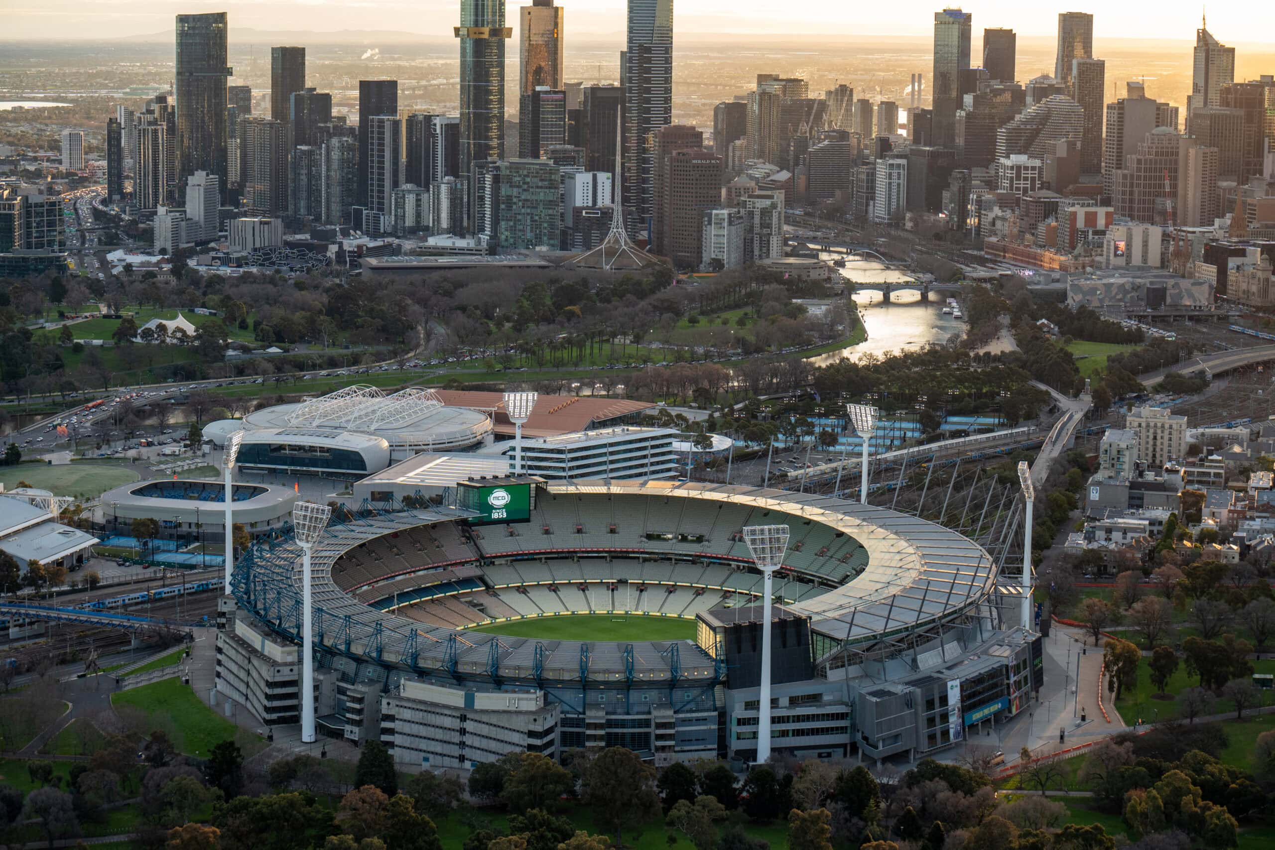 Birds Eye View of MCG (Image Credit: MCG Events)