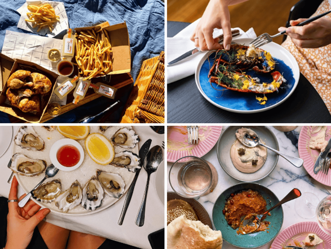 Clockwise: Sunday, Metisse, Ezra, Macleay Street Bistro