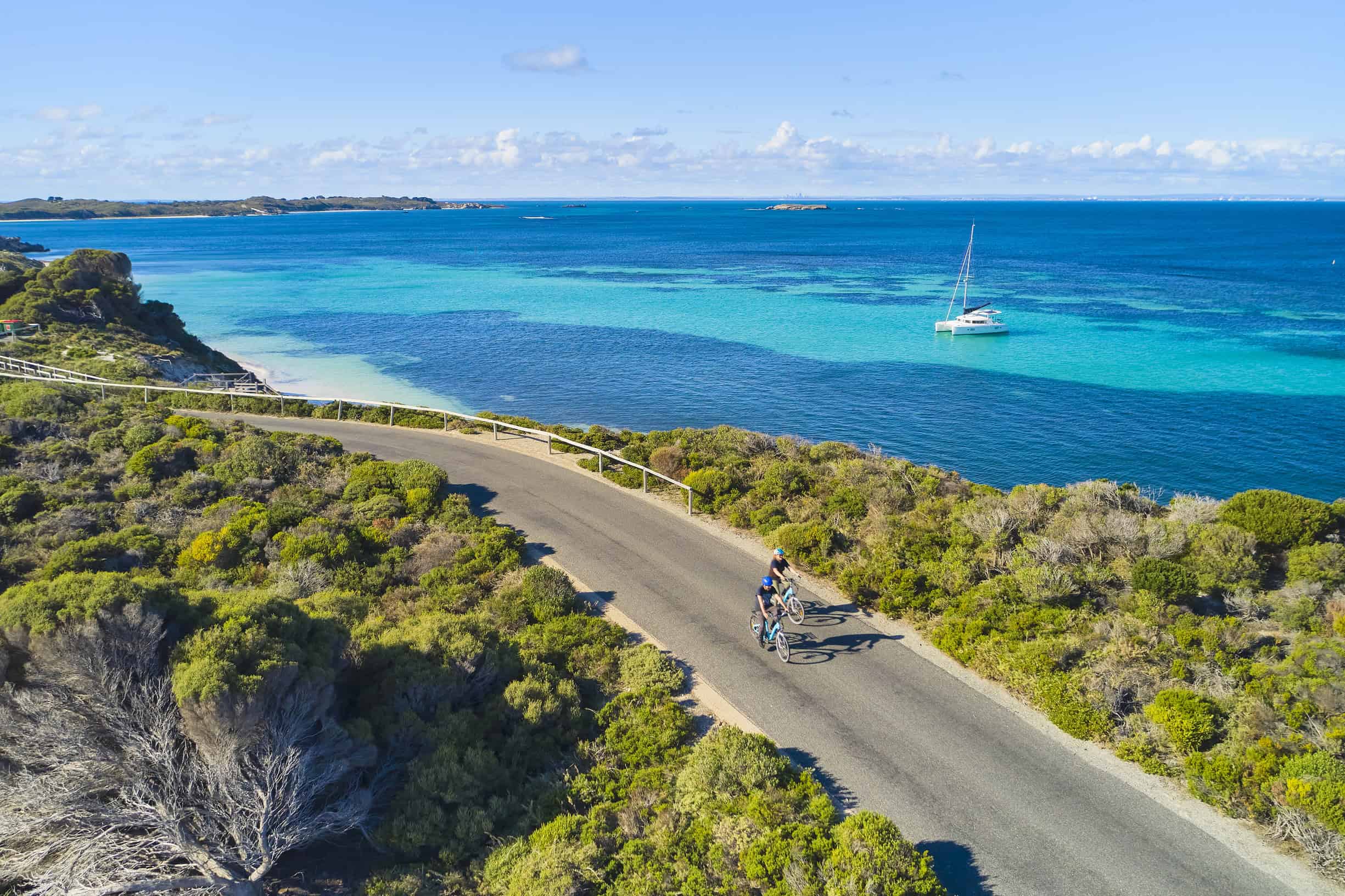 Bike riding on Rottnest Island (Image Credit: Rottnest Island)