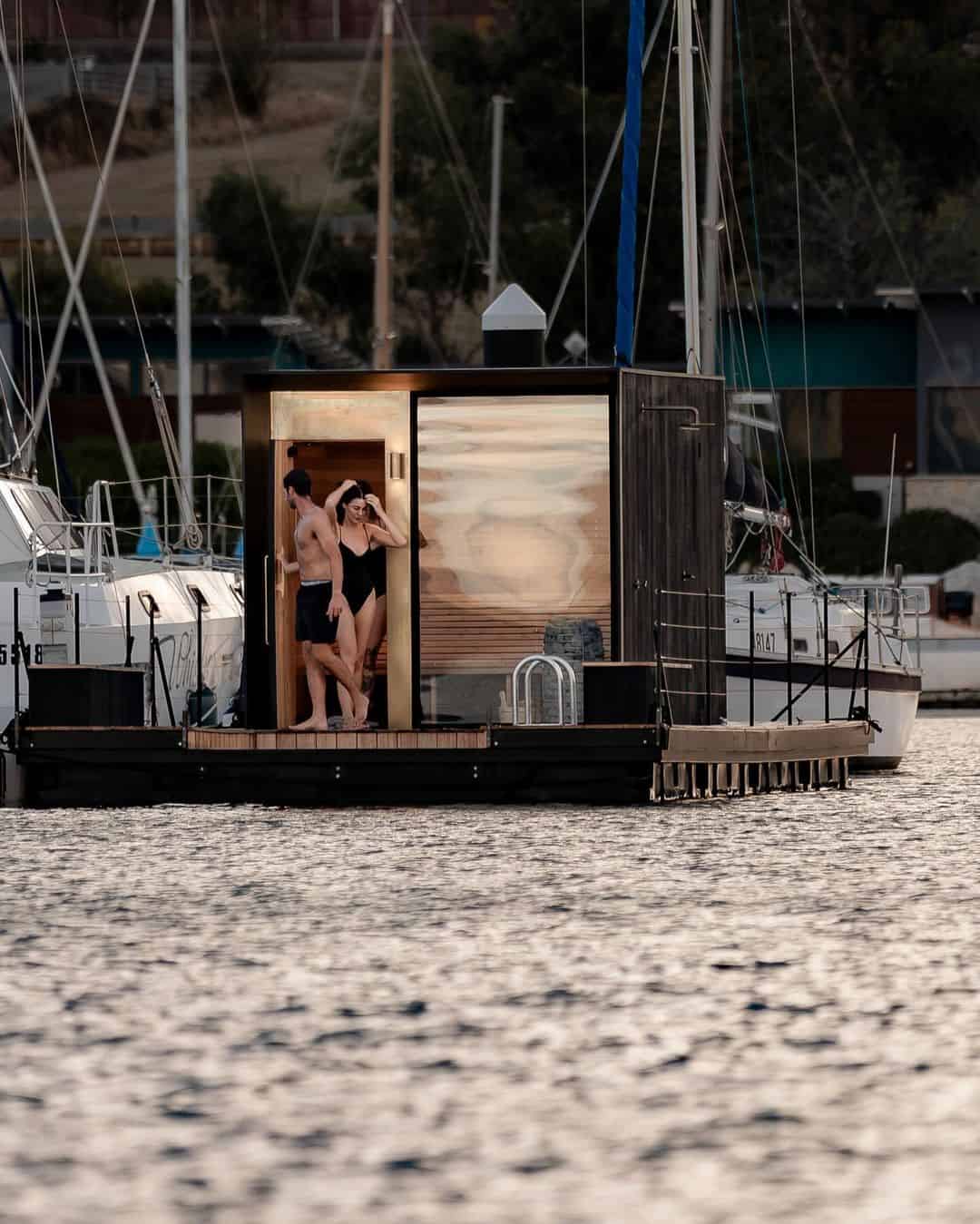 Sauna Boat (Image Credit: Natasha Mulhall Photography)