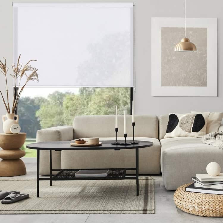 Spotlight Caprice Platinum Sunscreen Roller Blind
