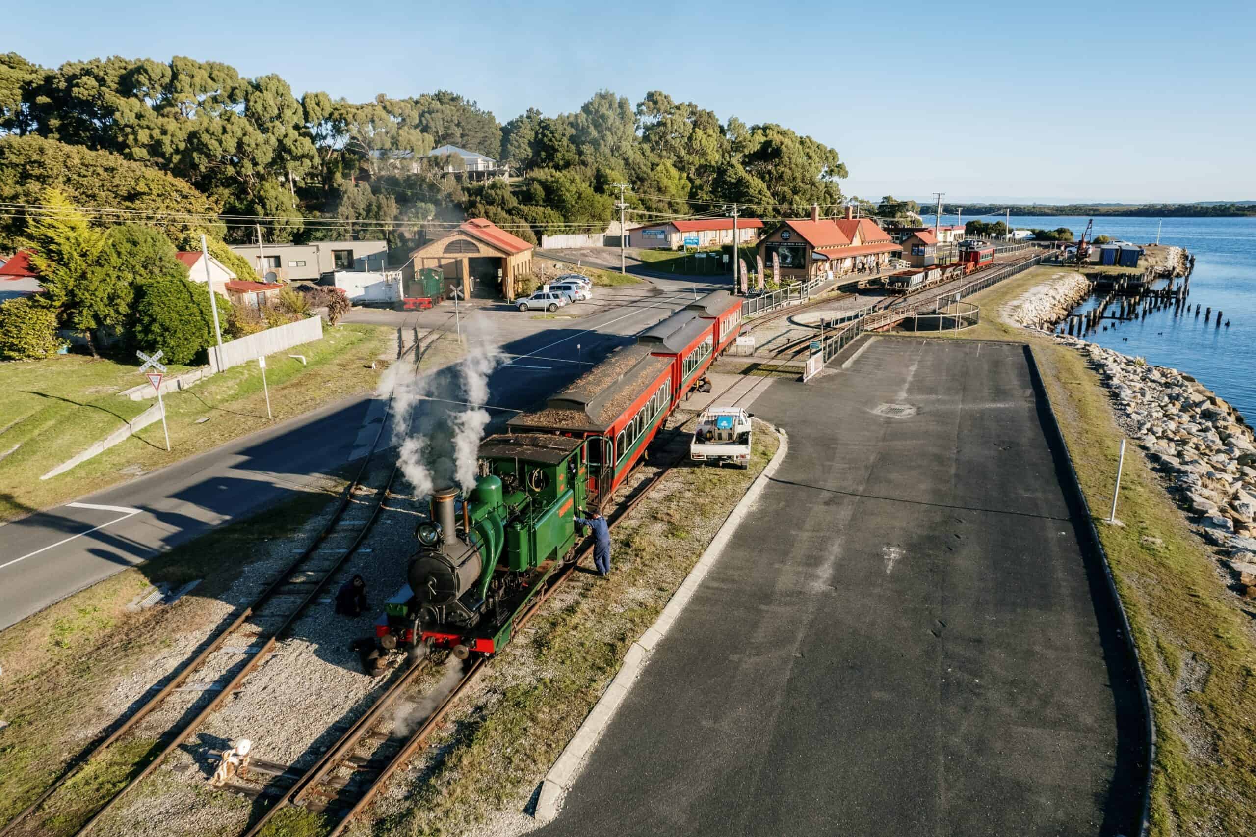 The West Coast Wilderness Railway (Image Credit: Tourism Australia)