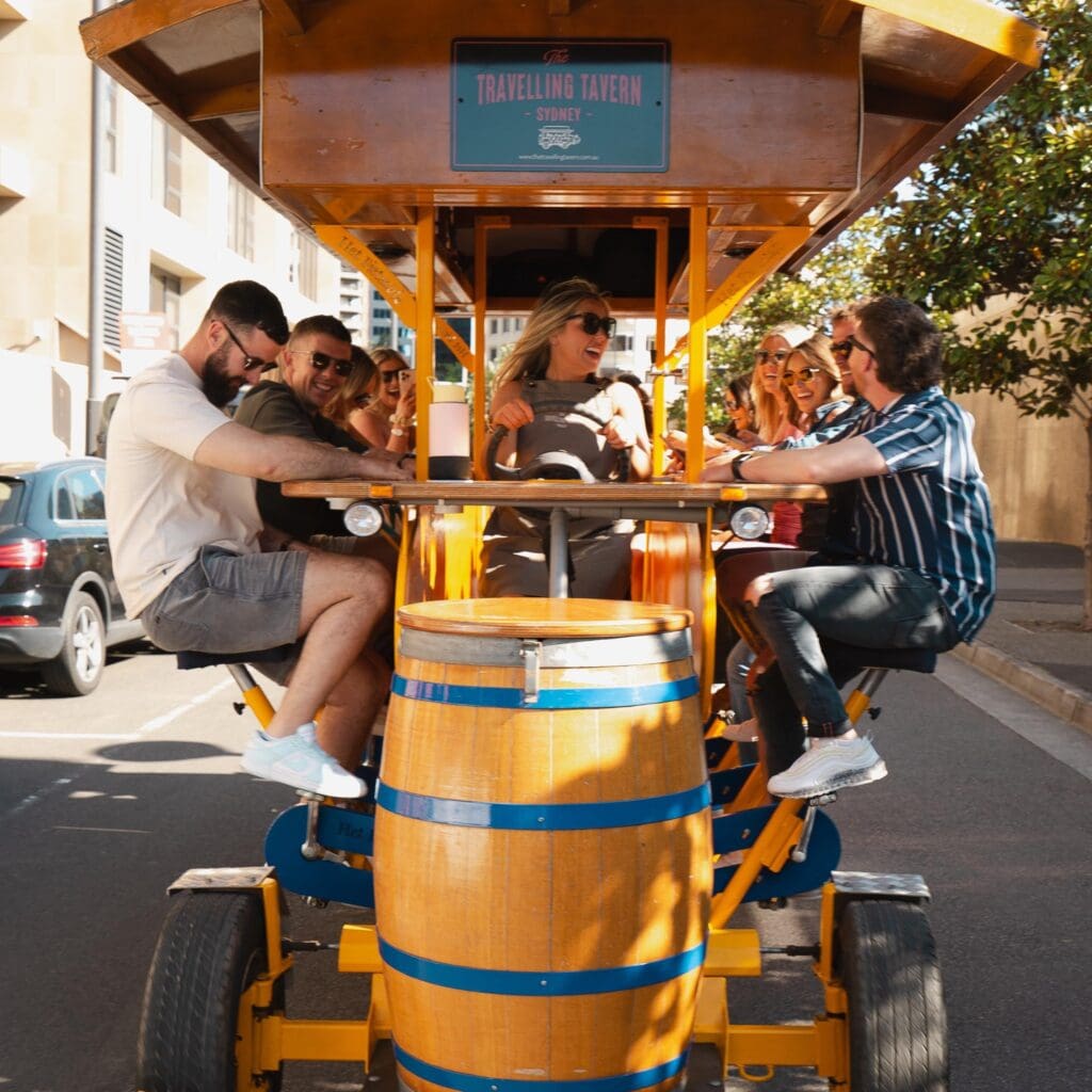 The Travelling Tavern pub on pedals The Rocks Sydney