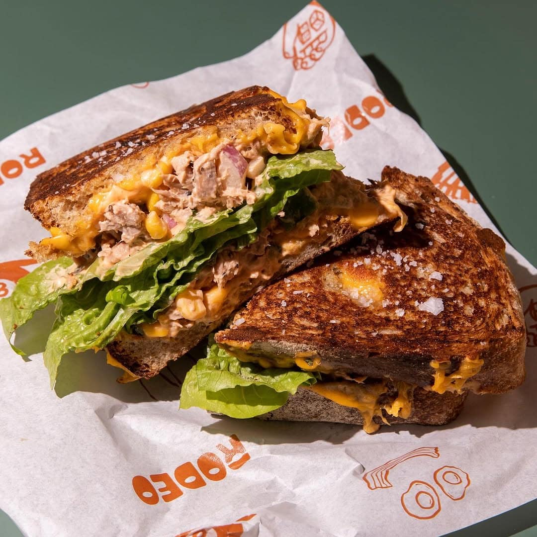 rodeo adelaide toasted tuna melt