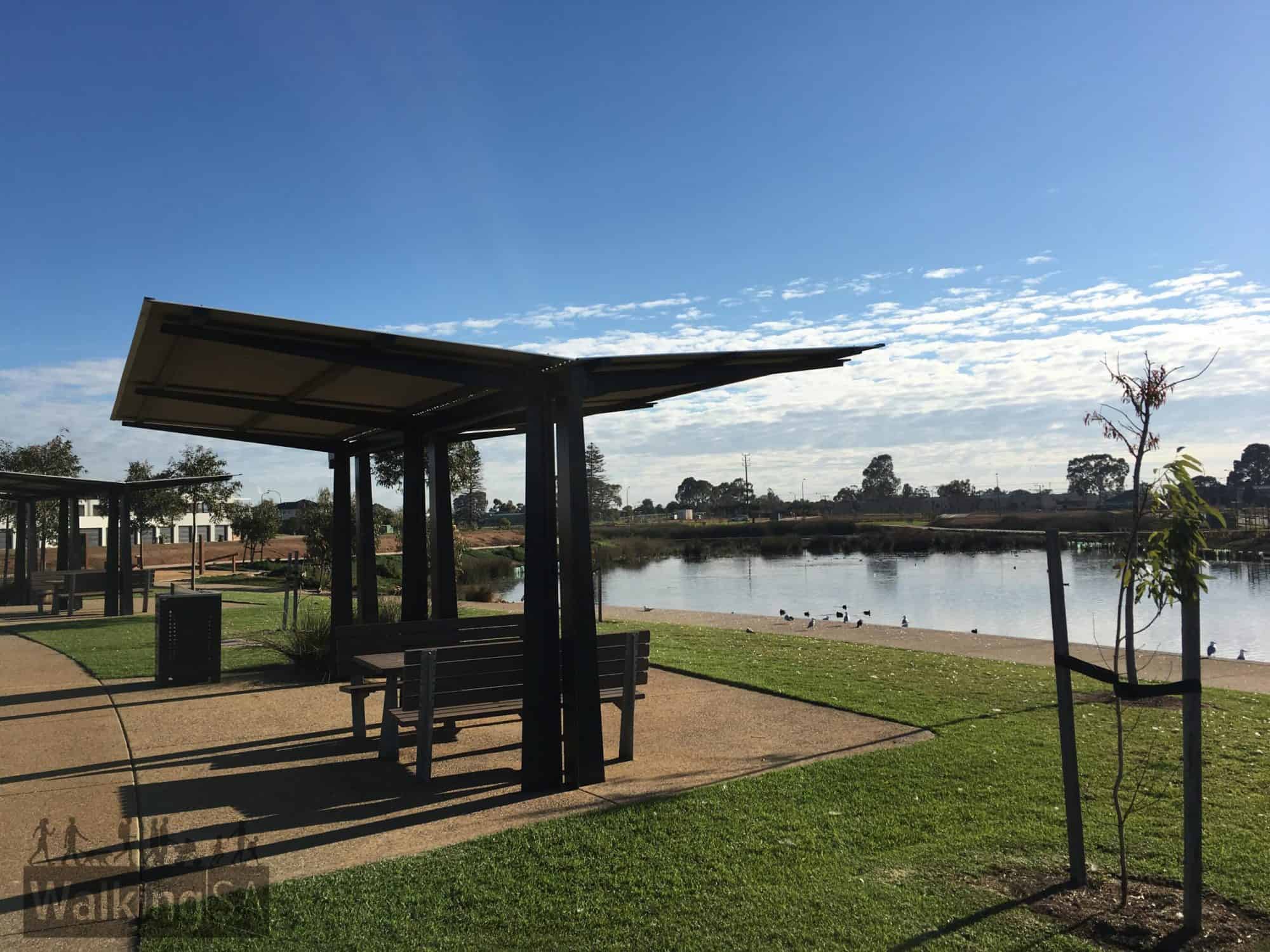 park and walking trail at st clair adelaide