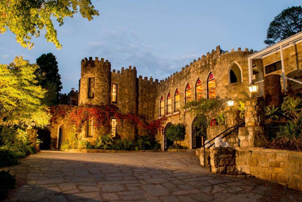 exterior of castle The Manor Basket Range Adelaide Hills