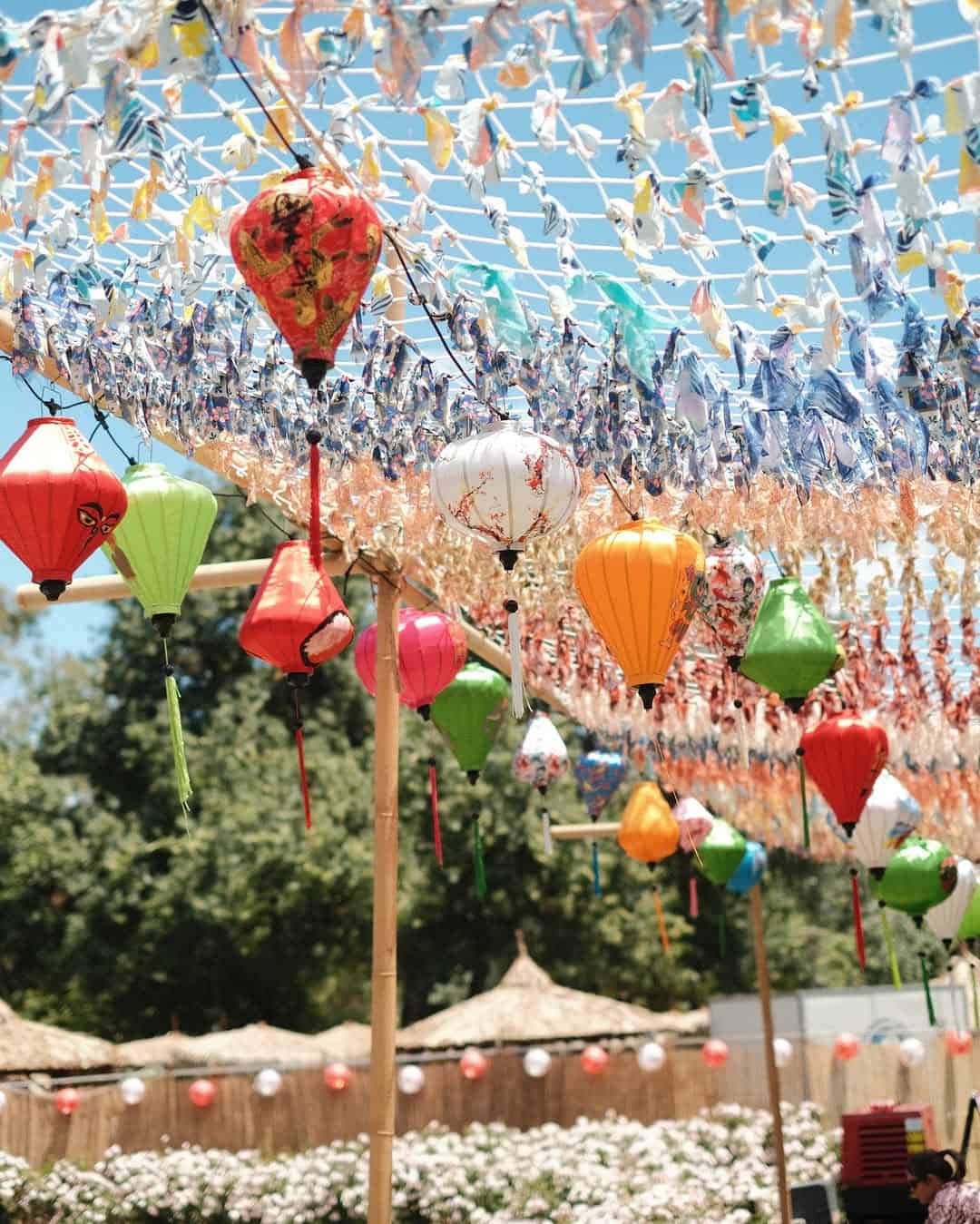 lanterns at asia oasis food festival adelaide