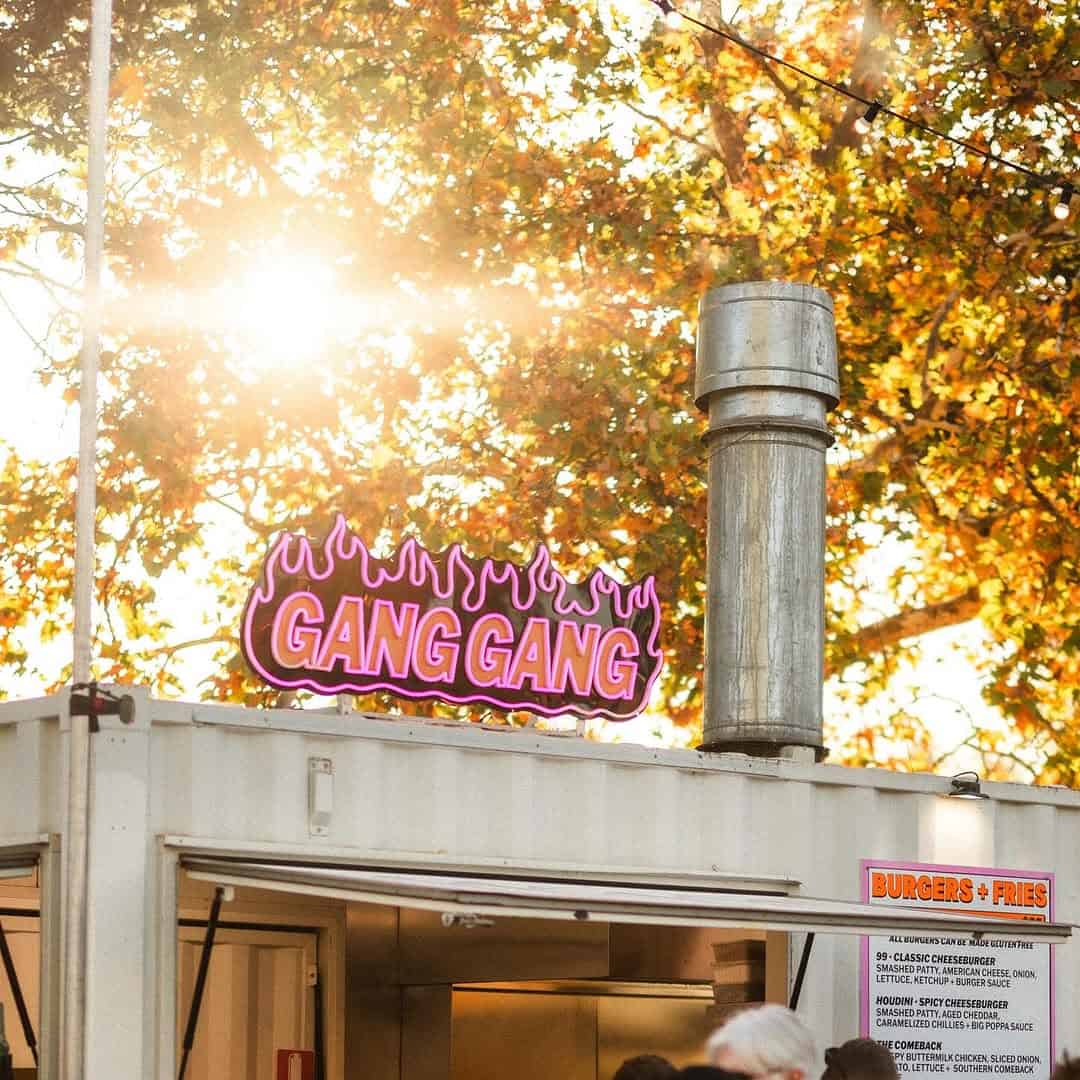 gang gang burger food truck gluttony adelaide fringe festival food and drink guide