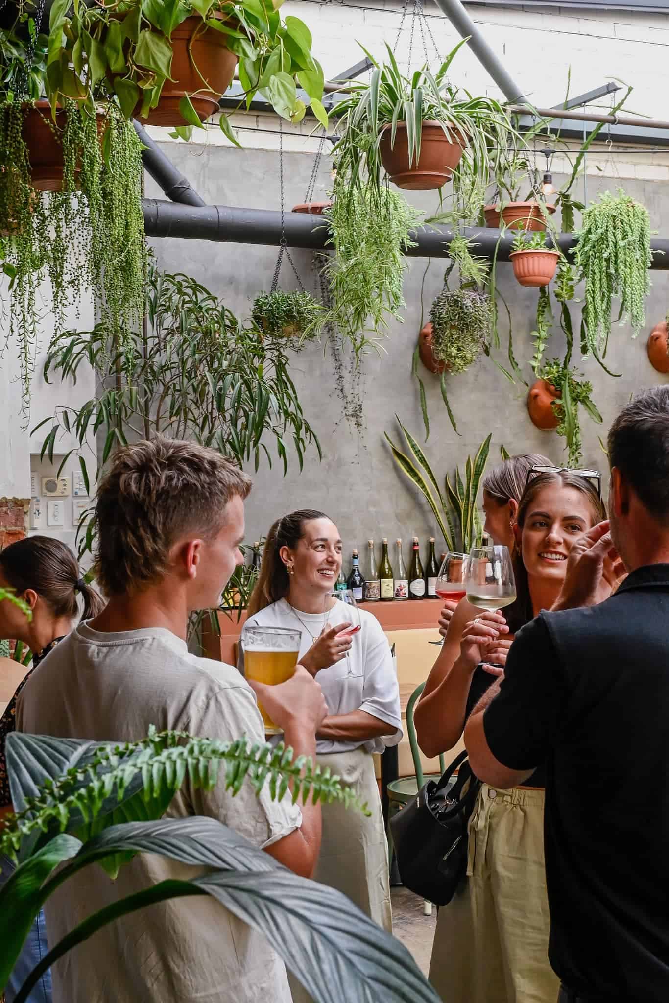 People drinking at H&C Urban Winery