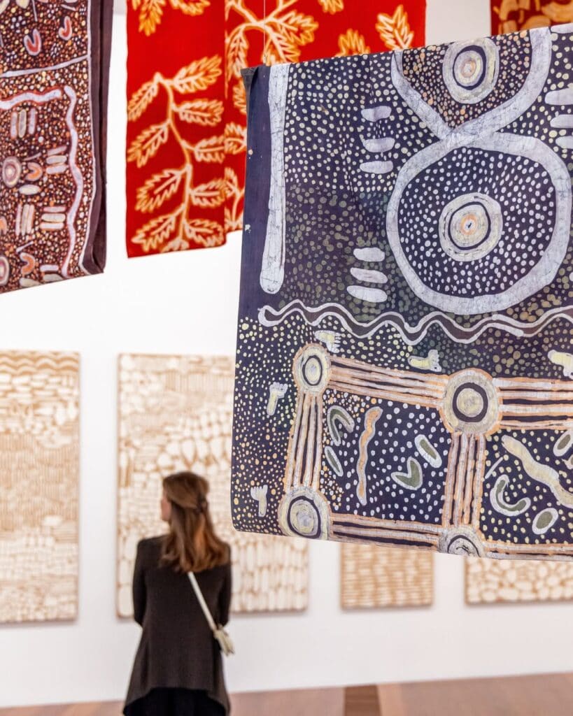 Aboriginal art exhibition at the NGV
