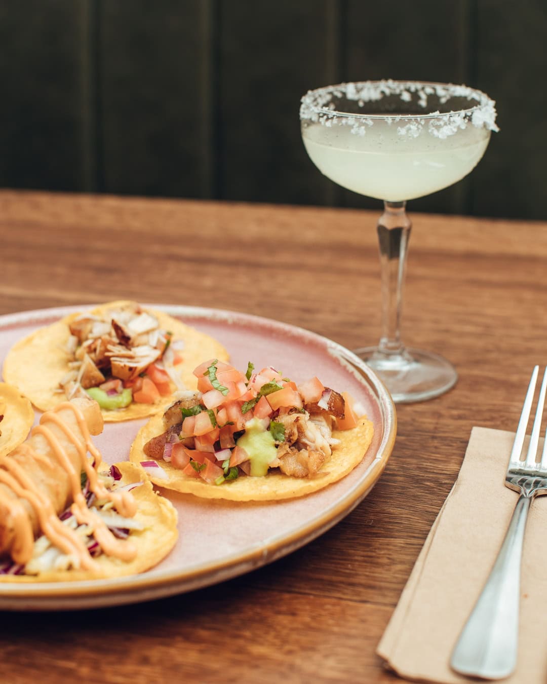 alma tacos and margarita