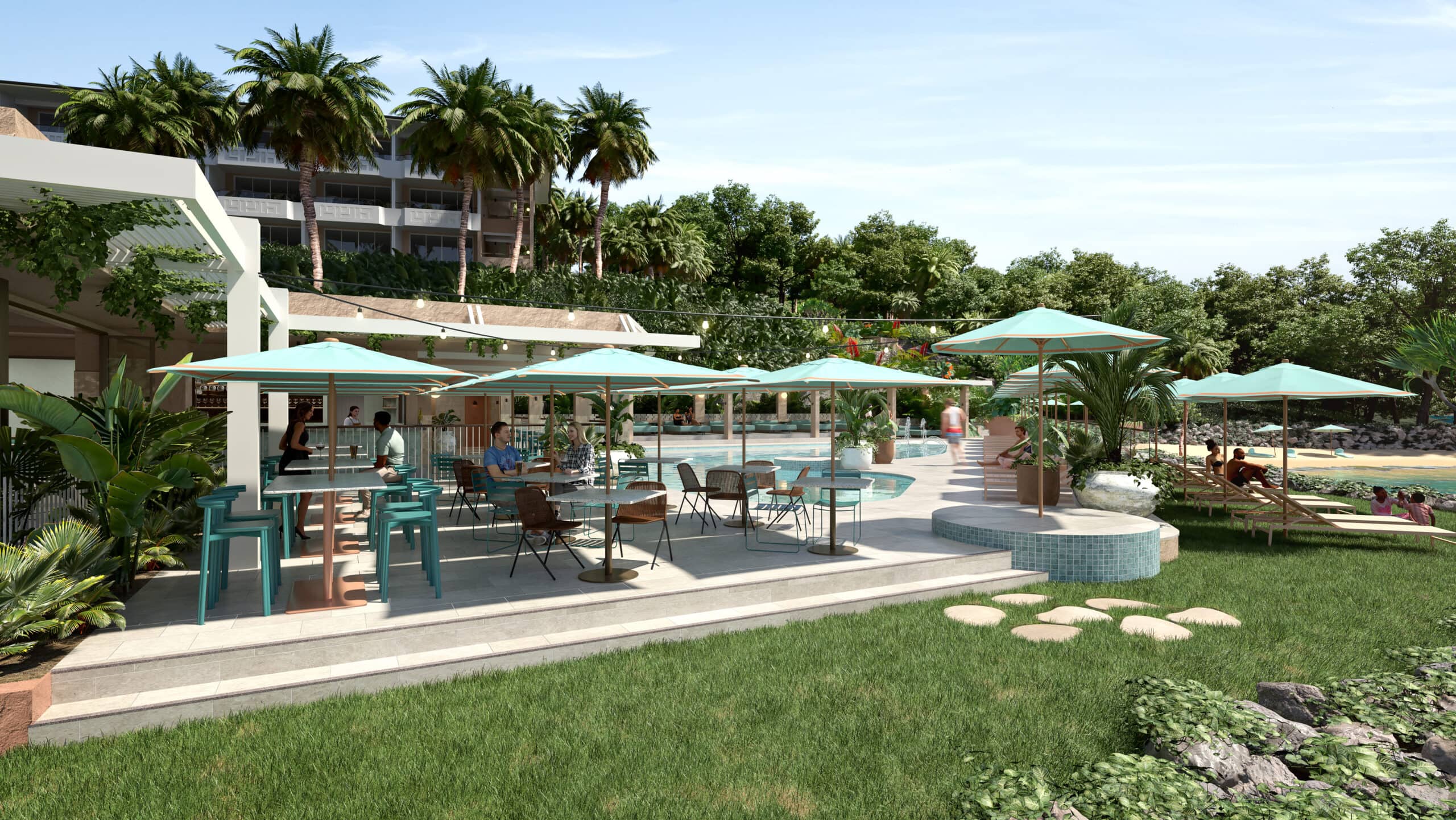 The Sundays Hamilton Island pool render