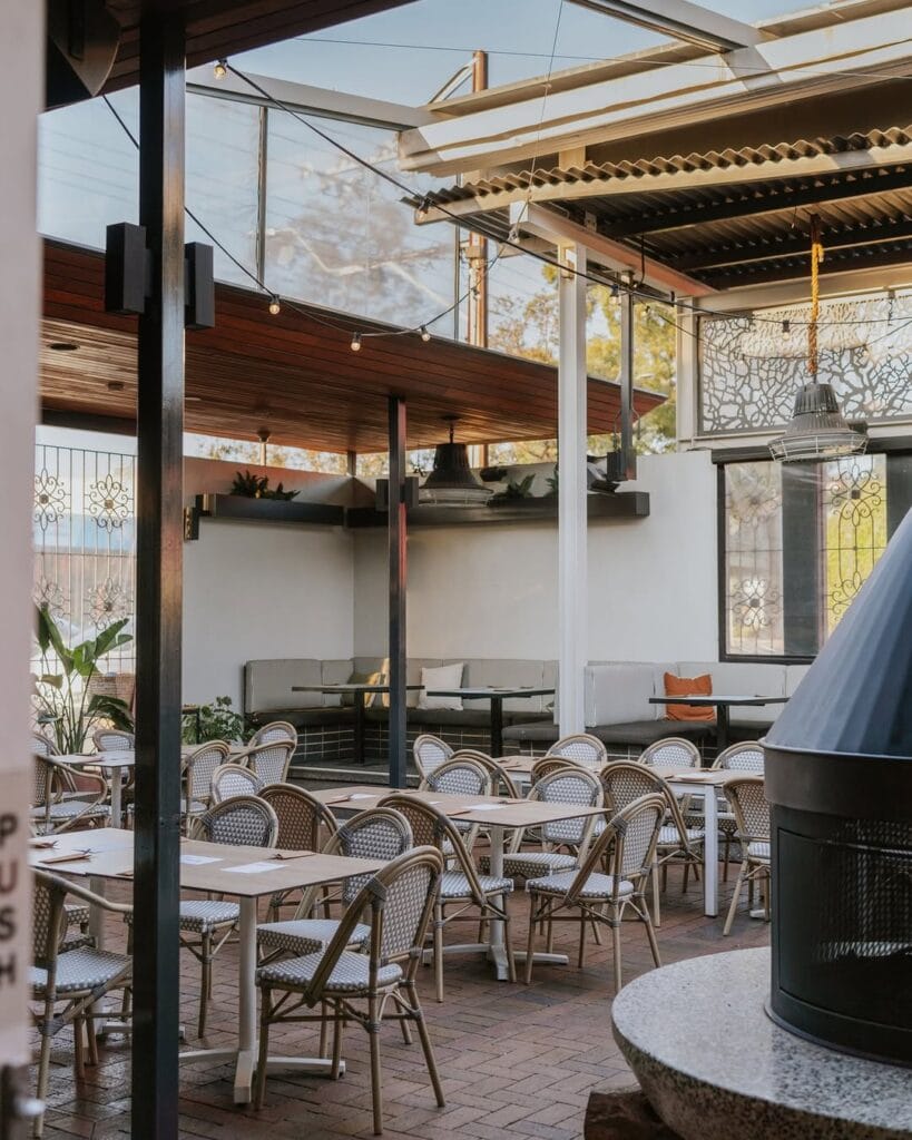 hotel alma adelaide interior with high ceiling