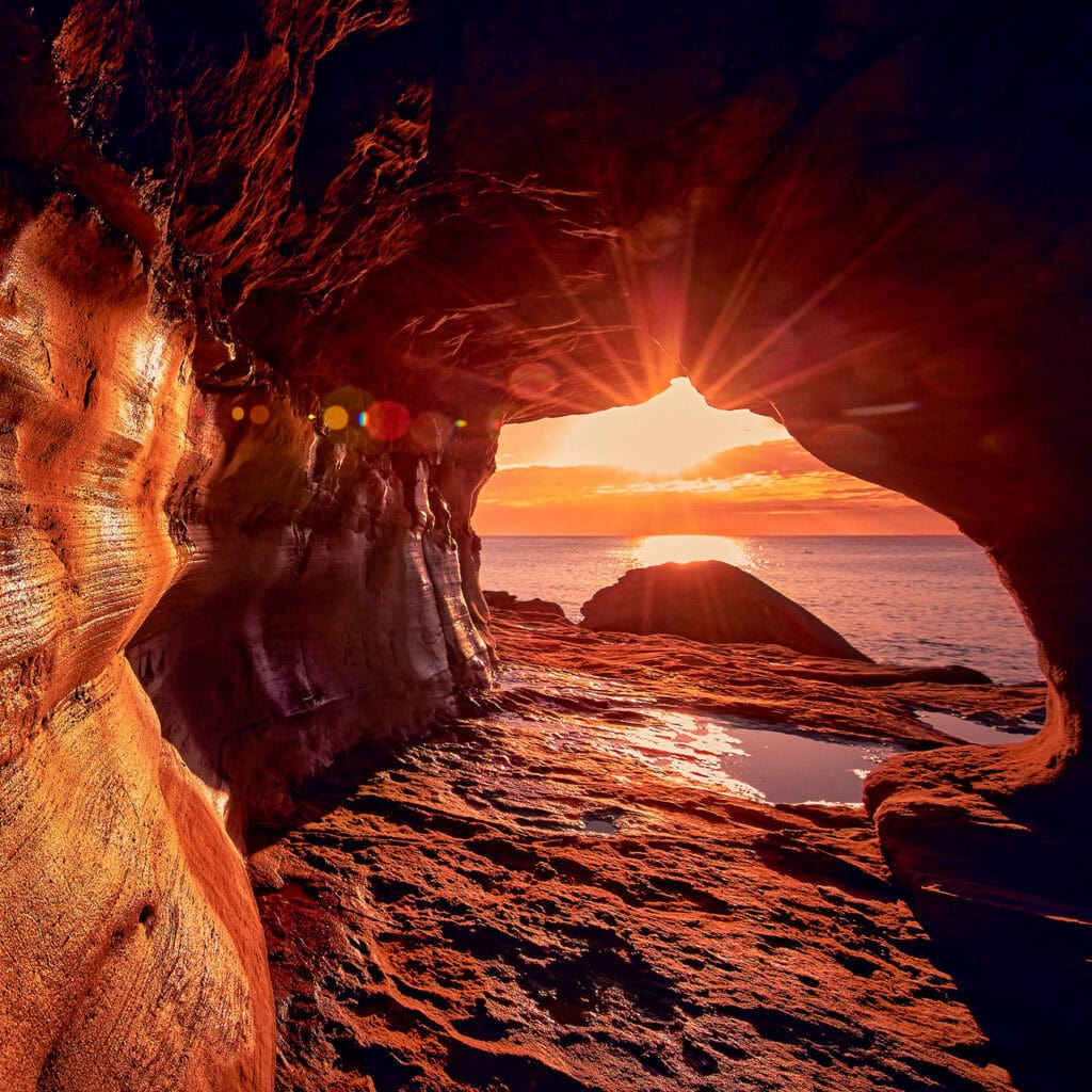Queenscliff Tunnel, also known as The Wormhole at sunrise. (Image Credit: Destination NSW). 