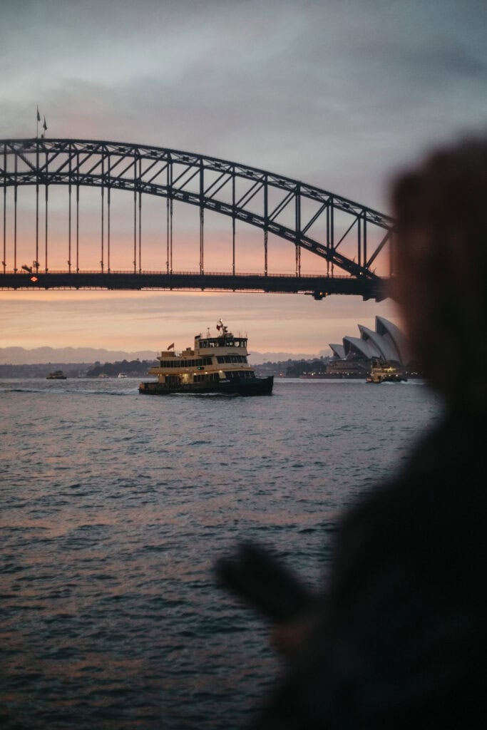 Sunrise at Blues Point. (Image Credit: Destination NSW.)