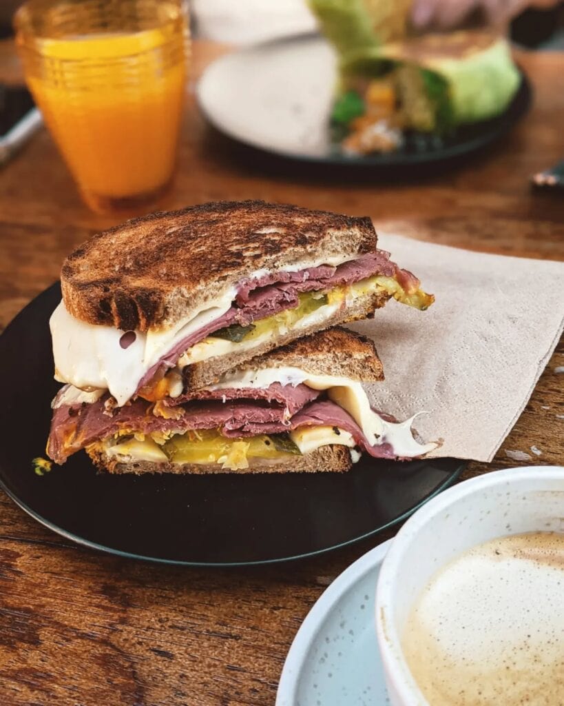reuben toastie valley coffee launceston best sandwiches