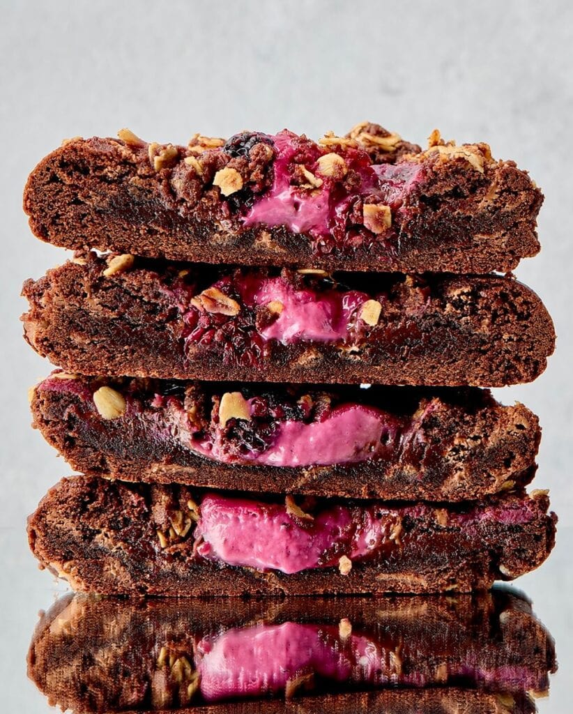 A stack of loaded cookies from butterboy in sydney