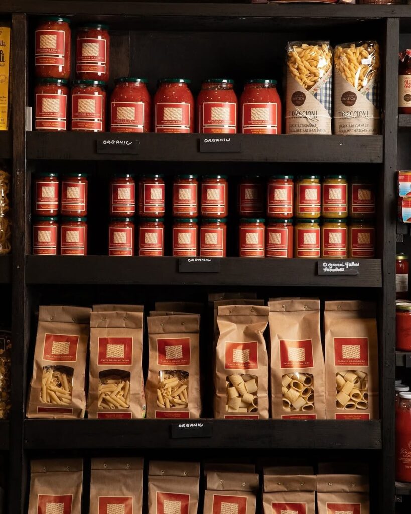 Shelves at D.O.C deli