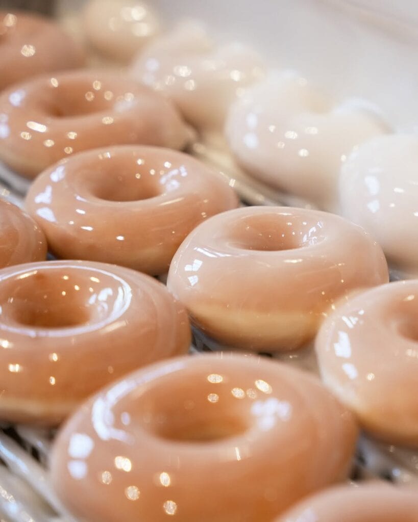 Glazed donuts from Krispy Kreme