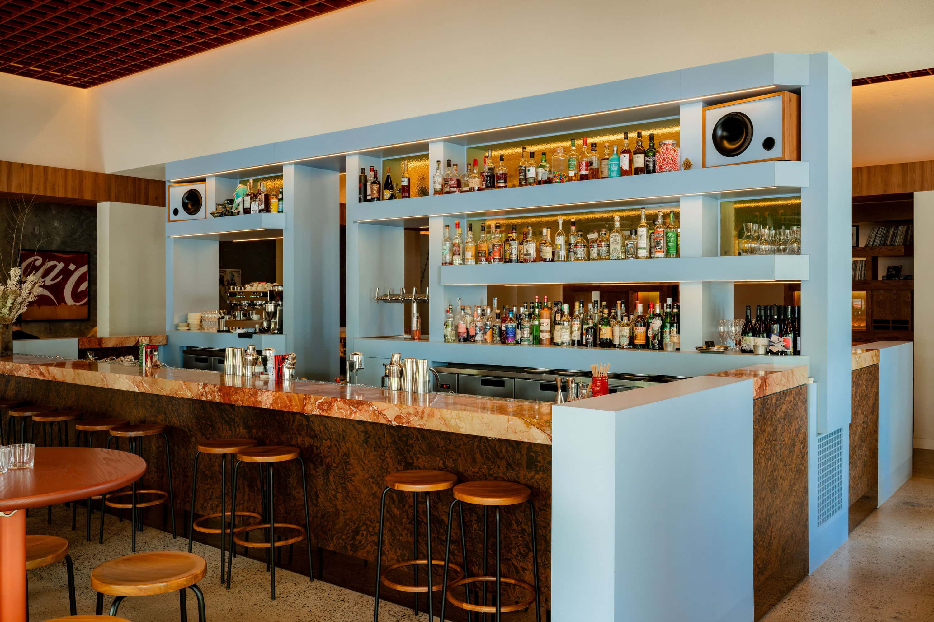Bar at Latteria Bar in Adelaide.