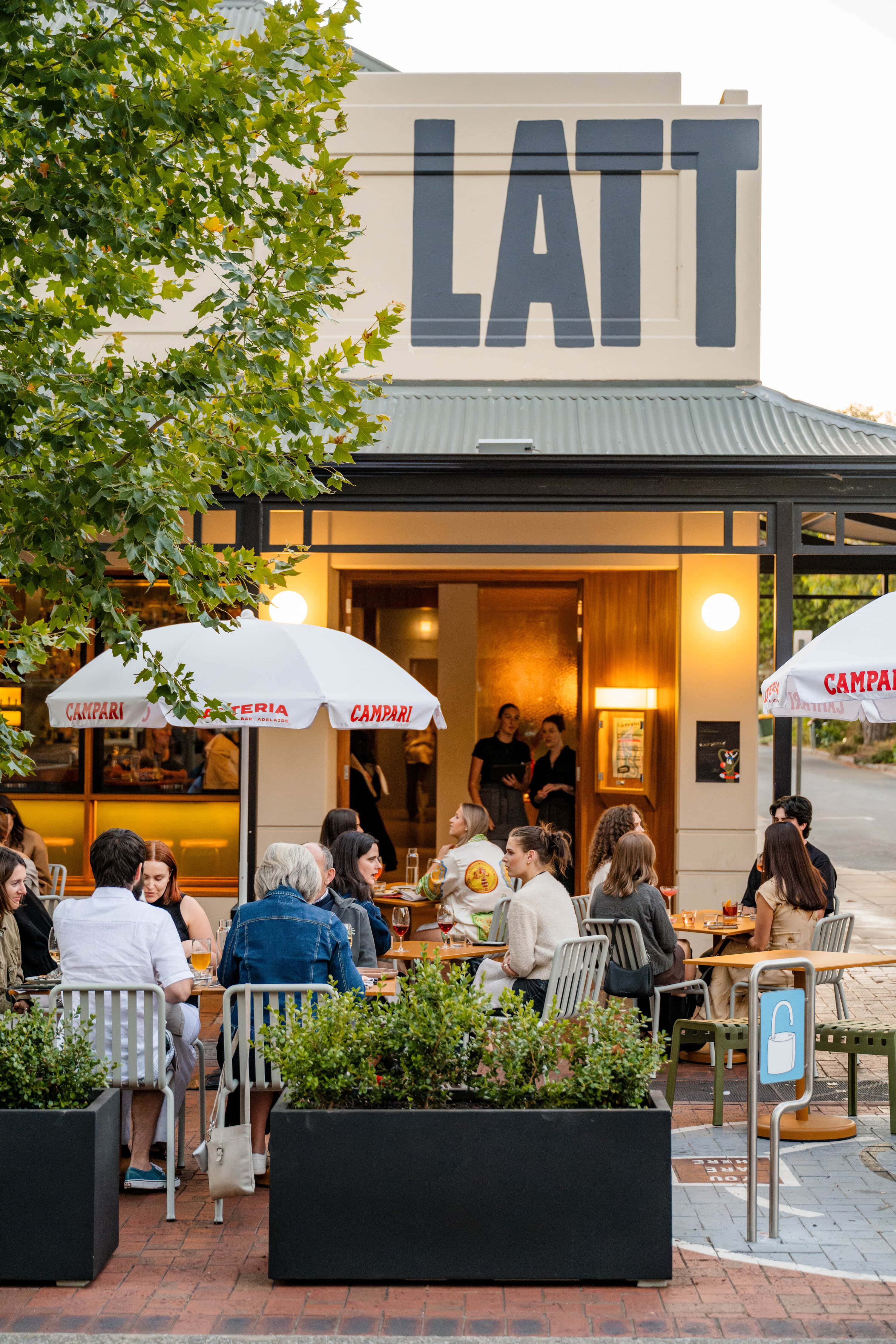 Exterior of Latteria Bar in Adelaide.